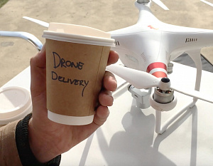 Новый уровень кофе-брейка: доставка напитка дронами