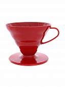 Воронка керамическая Hario на 1-2 чашки красная
