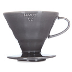 Воронка HARIO керамическая для приготовления кофе , серая